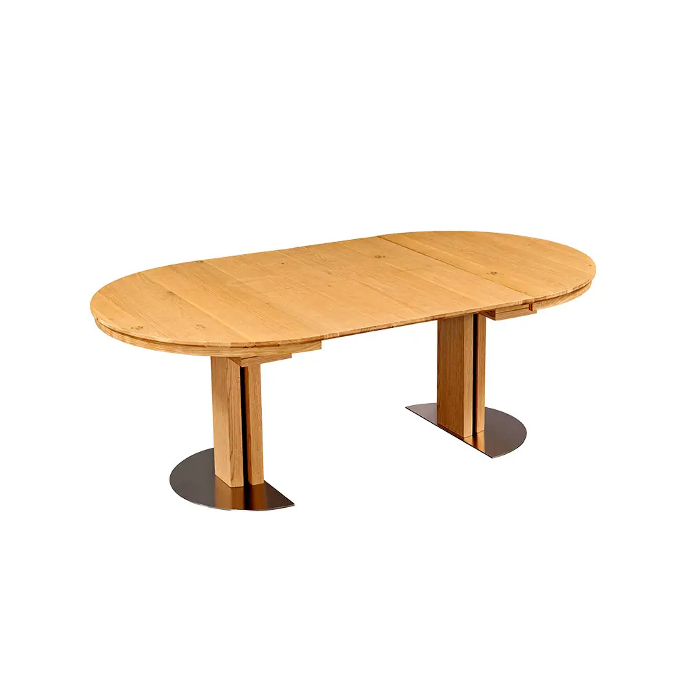 Wooden Oval Conference Table