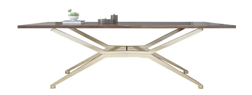 Marble and Metal Office Desk