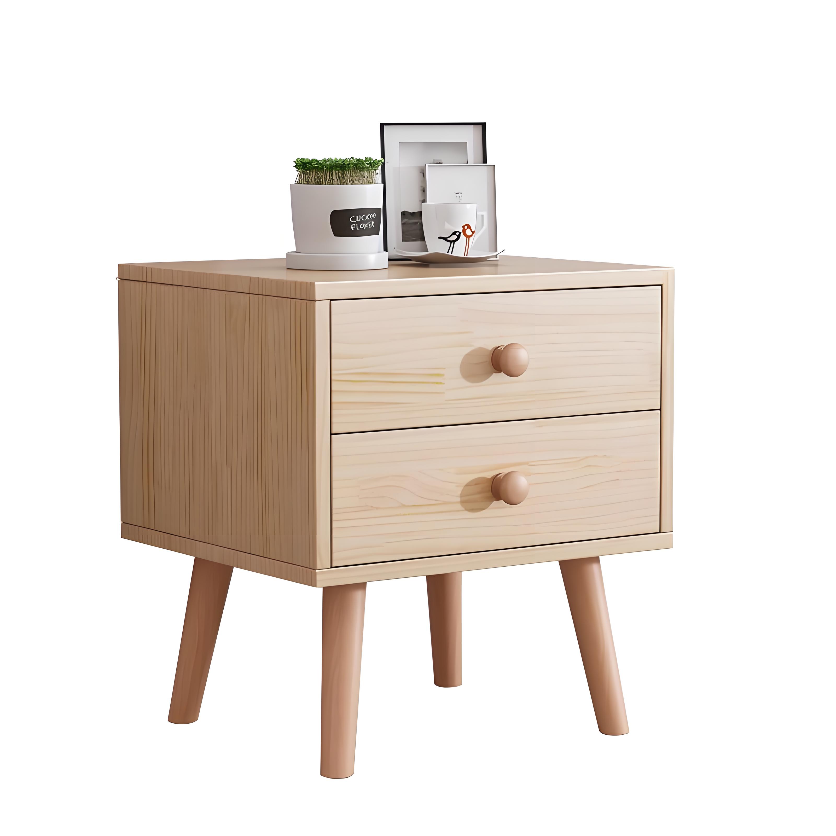 Scandinavian Wooden Nightstand