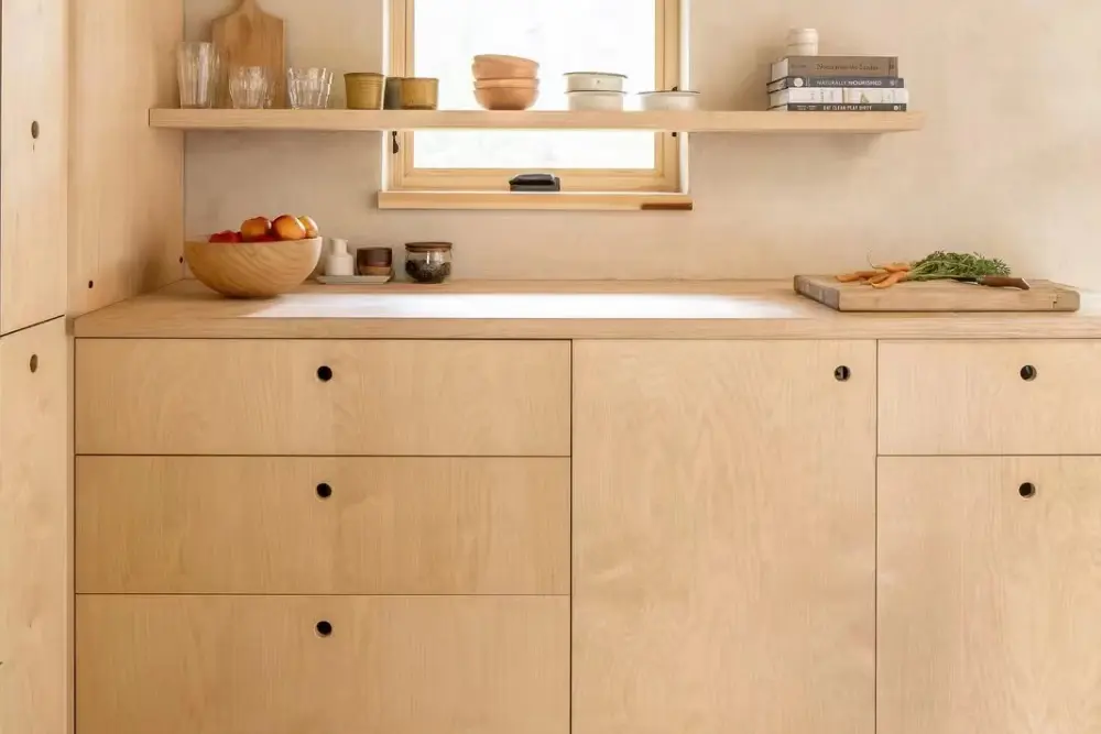 Birch plywood cabinet